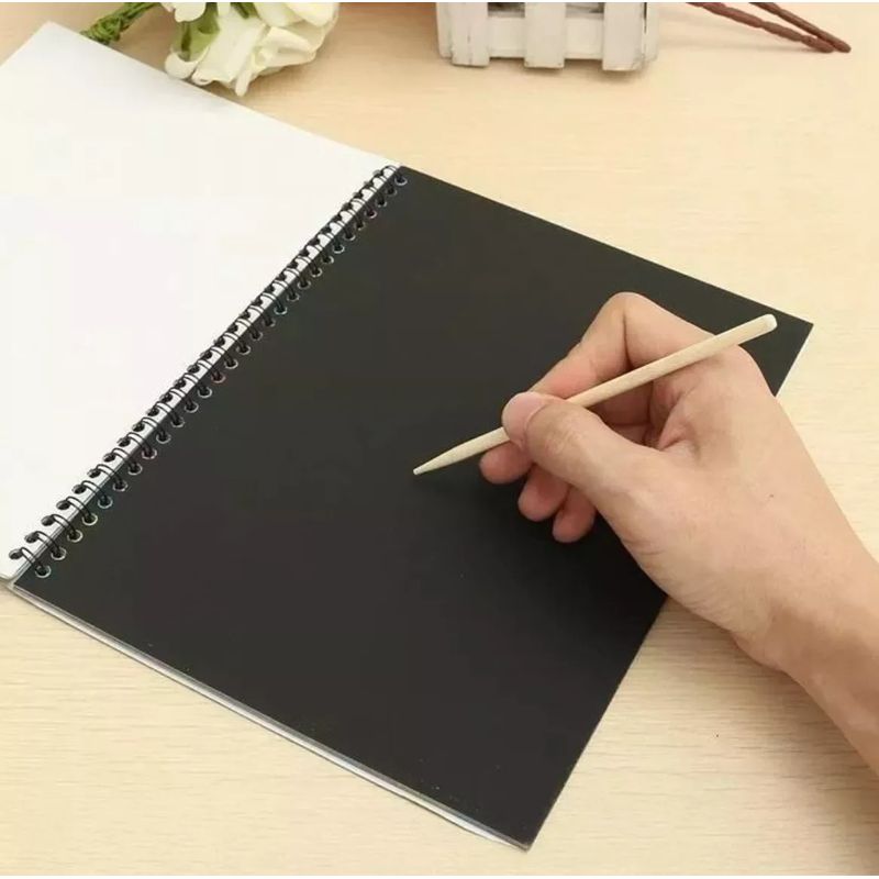 GENERICO - Libreta Raspable Scratch Art Note Arte Rascar Y Raspar