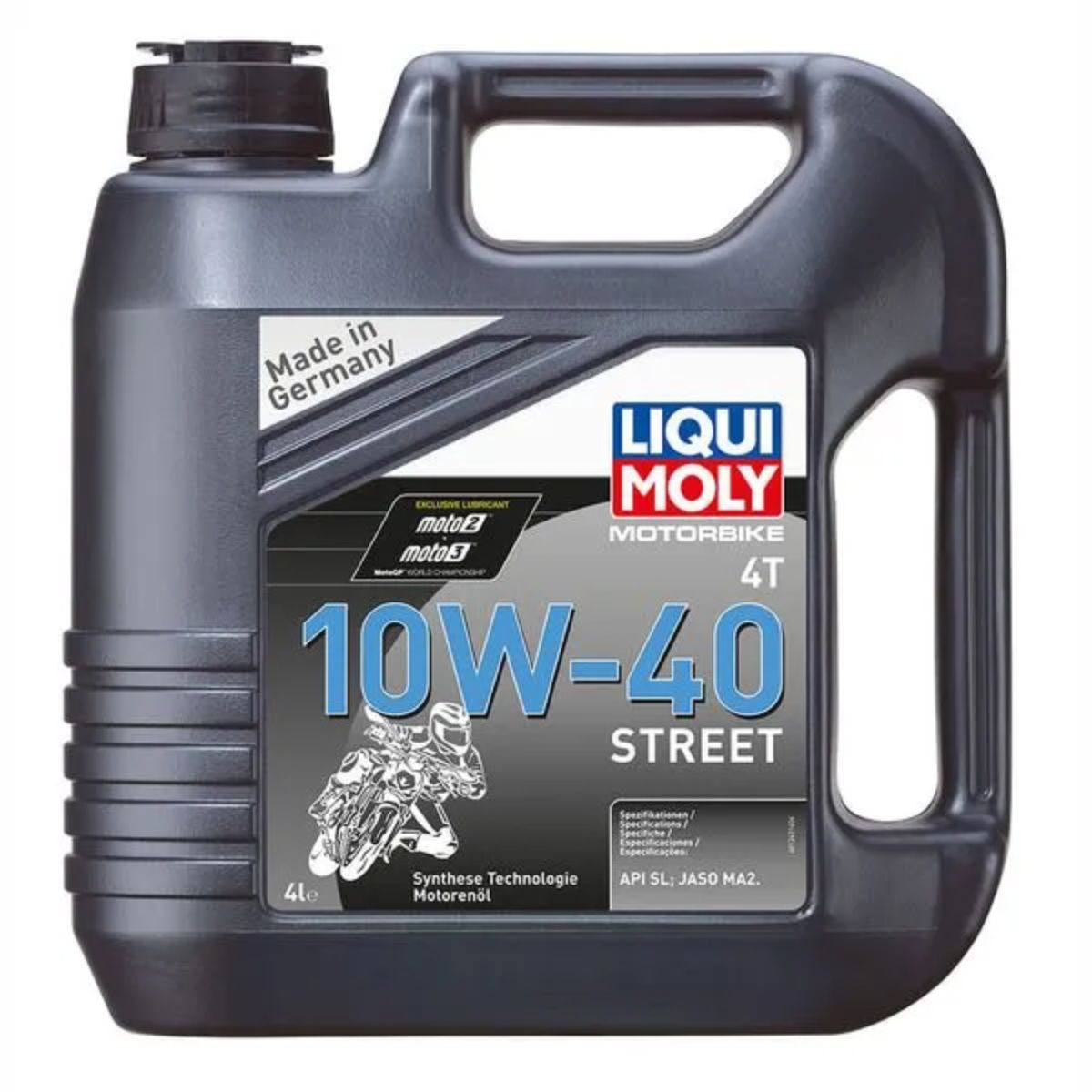 LIQUI MOLY - Aceite 10w40 Sintetico Para Moto 4 Lts Liqui Moly