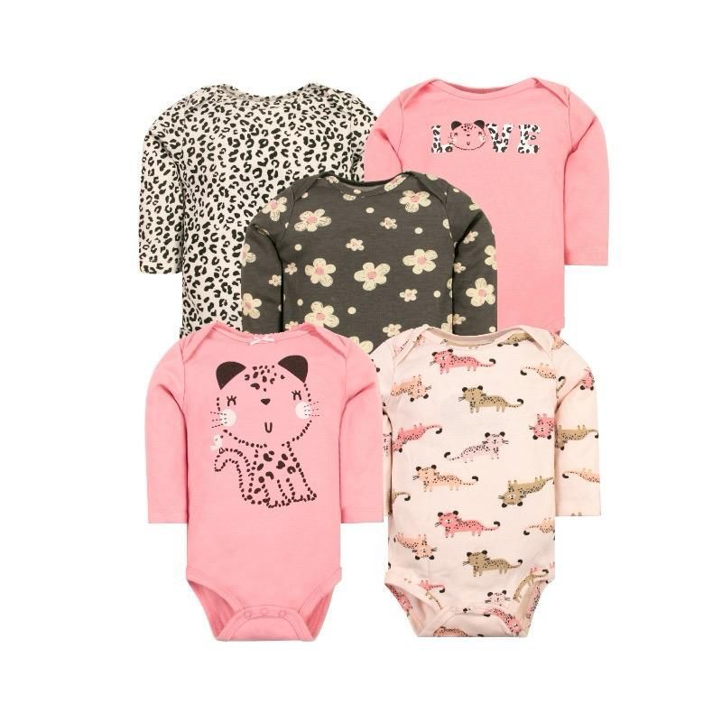 TEDMIMAK - bodys manga larga pack  5 unidades