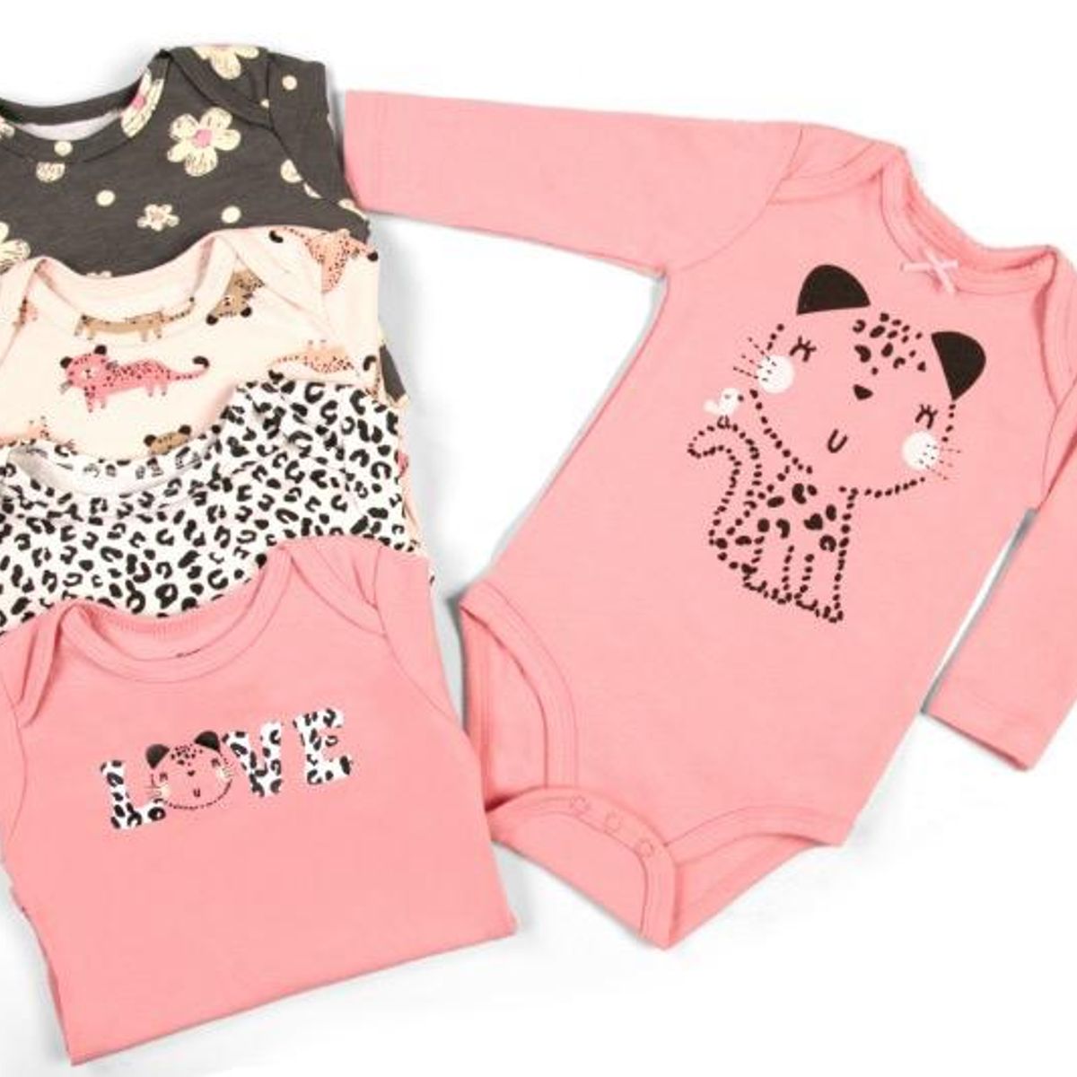 TEDMIMAK - bodys manga larga pack  5 unidades