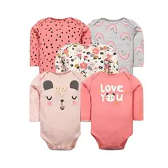 TEDMIMAK - Bodys manga larga pack 5 unidades NIÑA