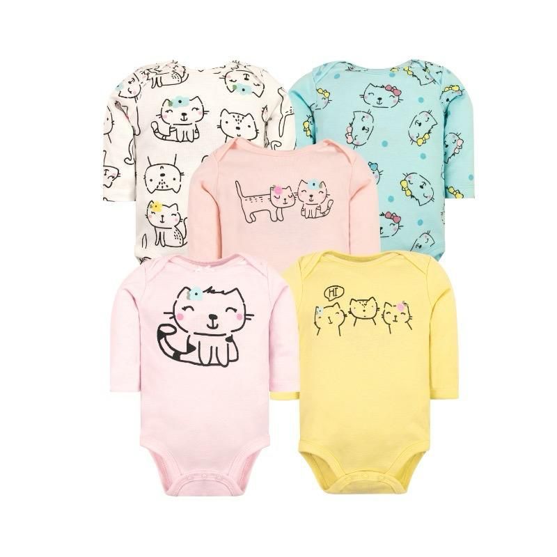 TEDMIMAK - bodys manga larga pack  5 unidades