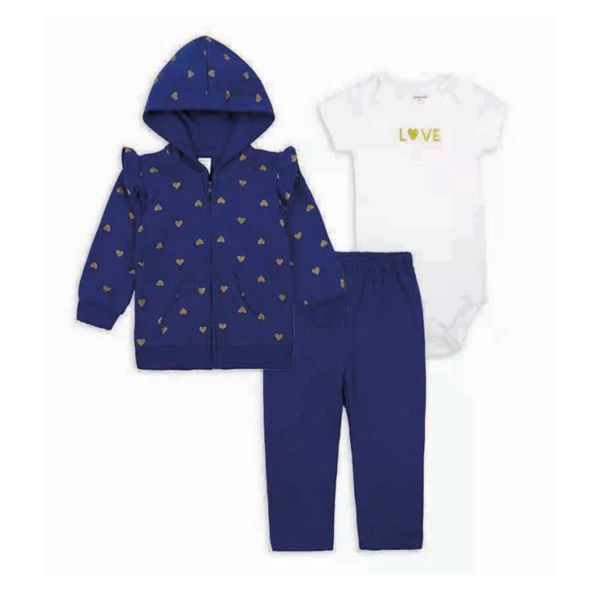 TEDMIMAK - BUZO ALGODON 3 PIEZAS NIÑA