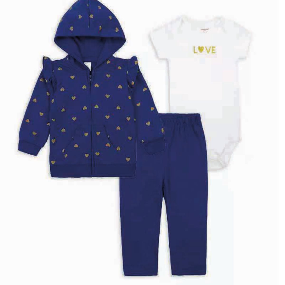 TEDMIMAK - BUZO ALGODON 3 PIEZAS NIÑA