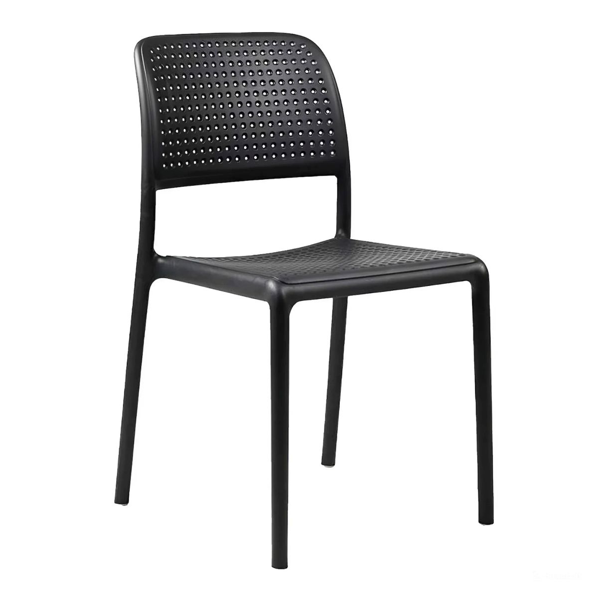 GENERICO - Silla De Terraza Comedor Hoffman Enrejada Negra Venhoouse