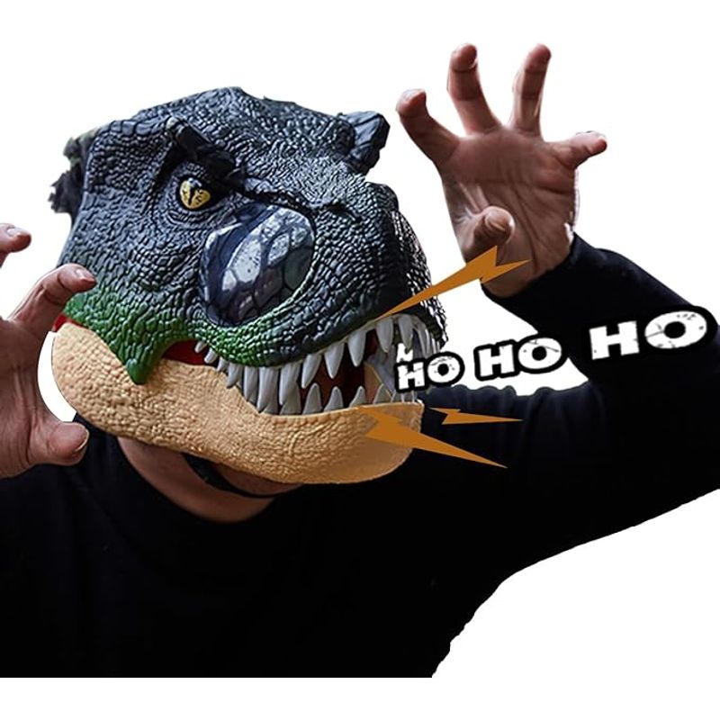 GENERICO - Mascara Cabeza De Dinosaurio Con Sonidos