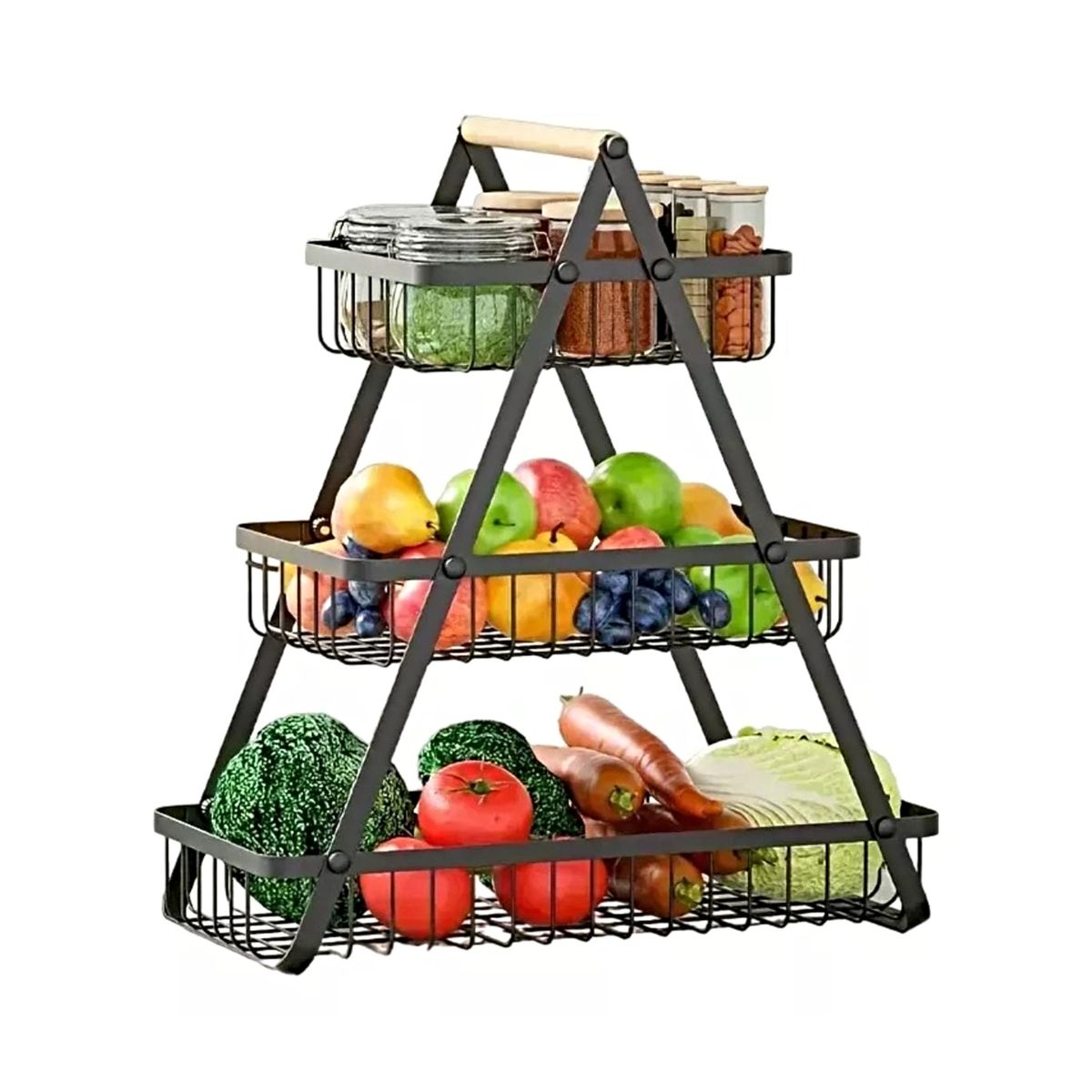 GENERICO - CESTA ORGANIZADORA PARA FRUTAS Y VEGETALES