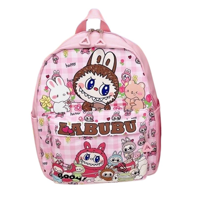 GENERICO - Mochila escolar Labubu Rosa 1