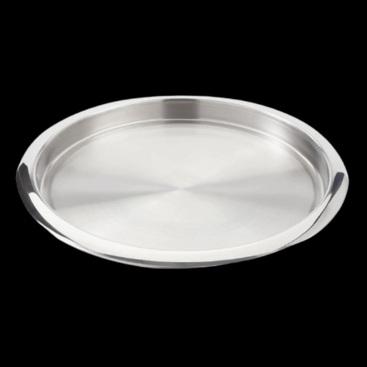 GENERICO - Bandeja Redonda Acero Inoxidable Cuiner 35cm