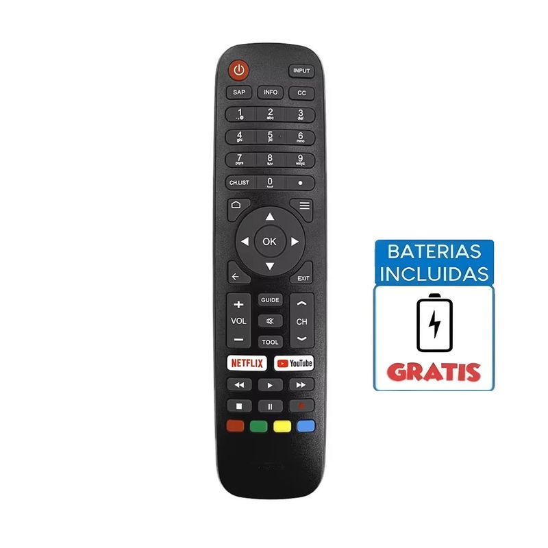 GENERICO - Control Para Onn E43d62fn D62un Smart Tv