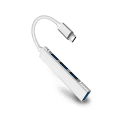 GENERICO - Adaptador Extension Usb Type Tipo C A 4 Puertos Usb 3.0