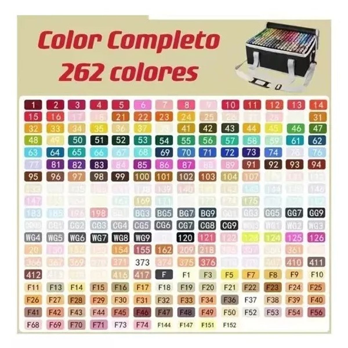 EVERSO - Set 262 Marcadores Lápices Colores Touch Doble Punta