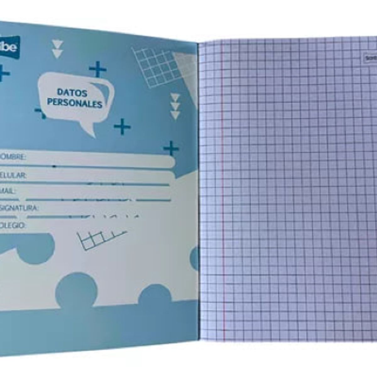 GENERICO - Cuaderno College Scribe 7 mmx 80 Hojas Verde Lima Premium