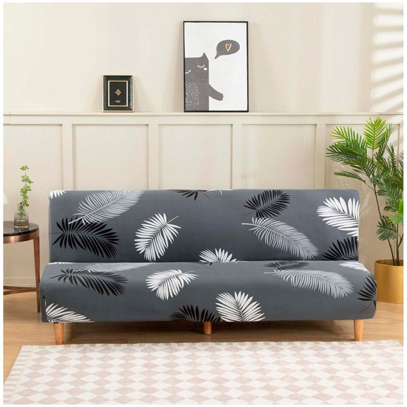 GENERICO - Funda de Futon Gris Elasticado