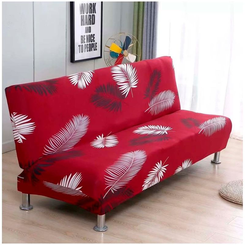 GENERICO - Funda de Futon Burdeo Elasticado
