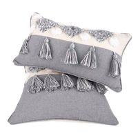 Pack de 02 Fundas De Cojin Decorativa Diseño Boho 30x50 Cm mod08