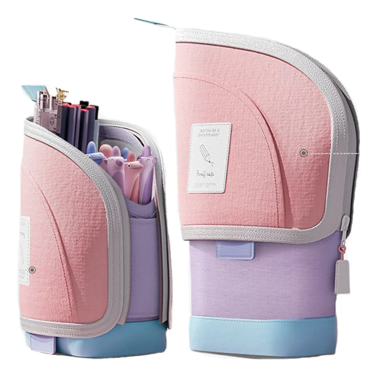 EVERSO - Estuche Para Lapices Escolar Vertical Capas Gran Capacidad