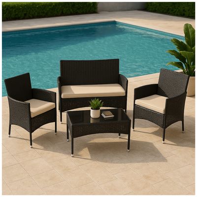 Imagen 2 del producto Juego De Living De Terraza 4 Piezas Para Exterior