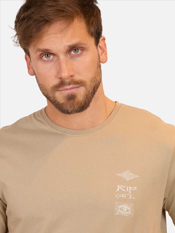 Polera M/C Rip Lucent Tee Café Hombre