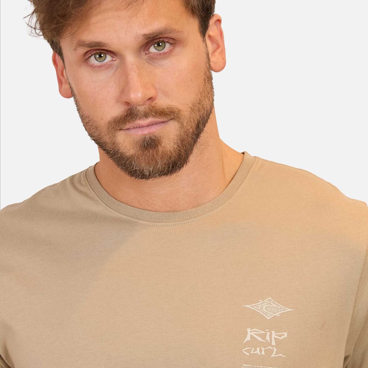 RIP CURL - Polera M/C  Rip Lucent Tee Café  Hombre Rip Curl