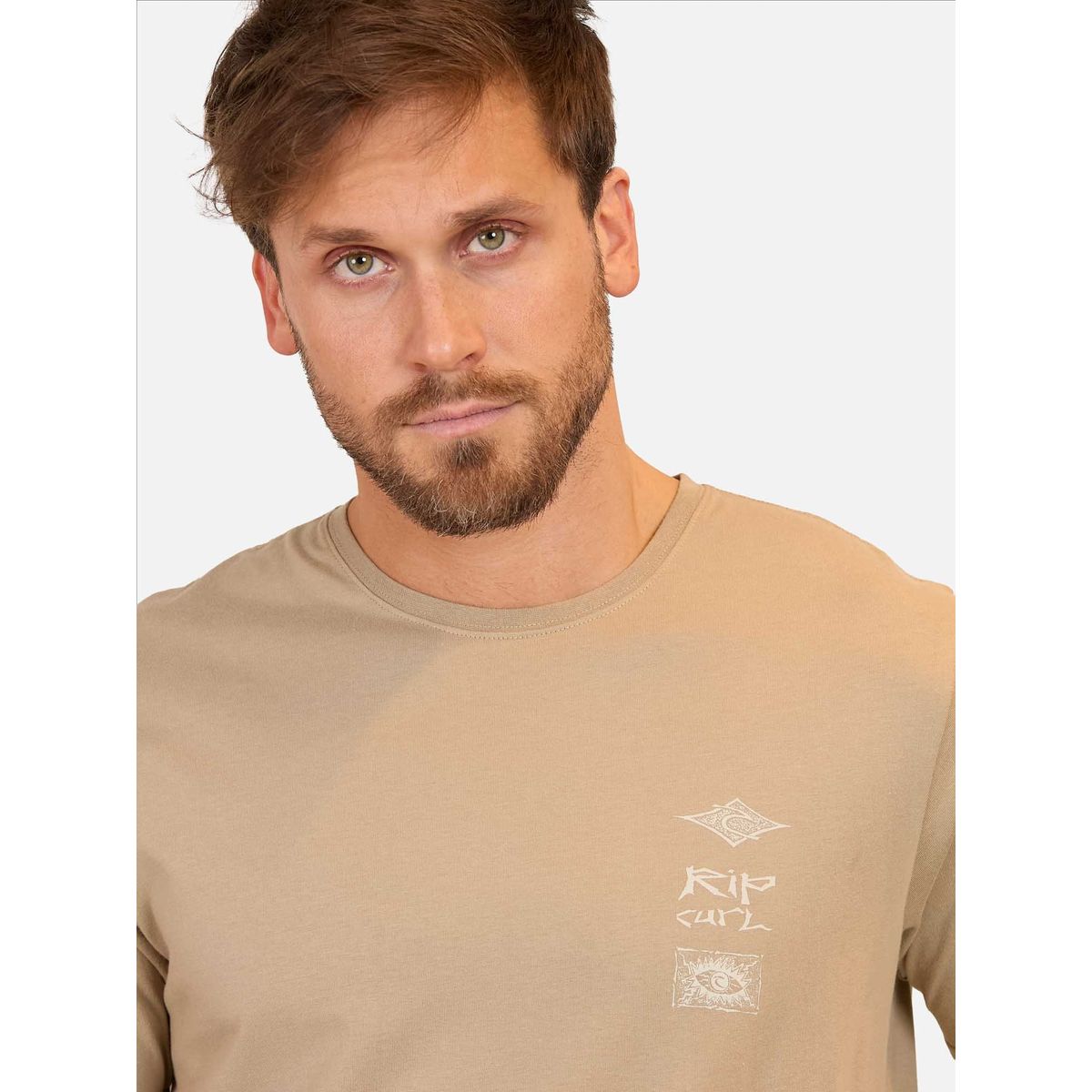 RIP CURL - Polera M/C  Rip Lucent Tee Café  Hombre Rip Curl