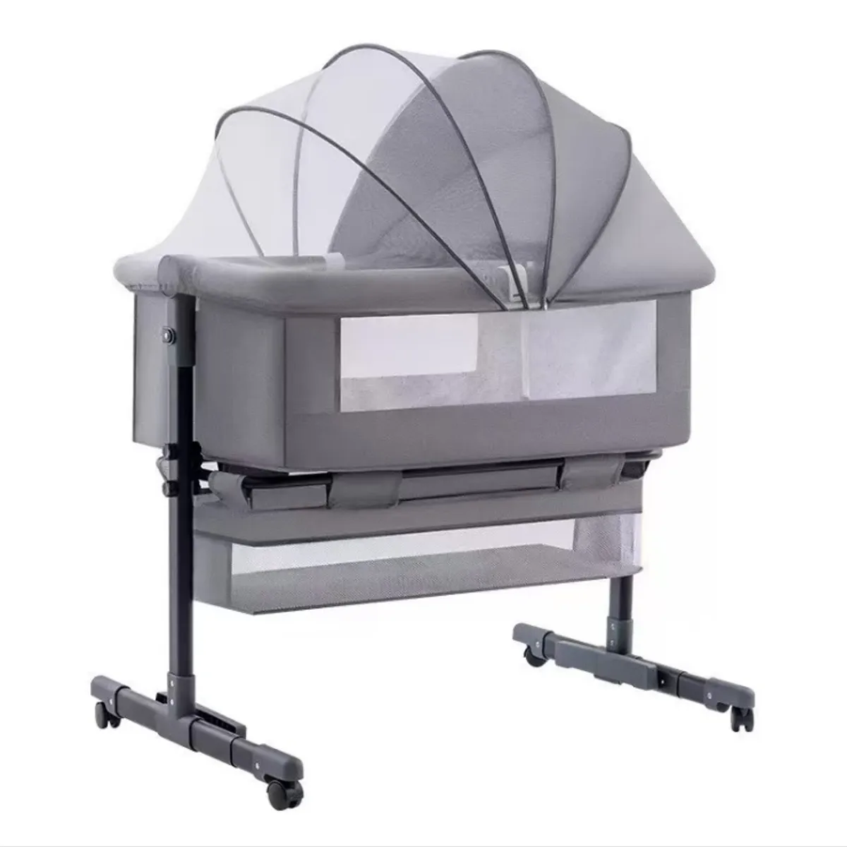 HOMER OUTDOOR - Cuna Colecho Con Mudador Y Accesorios Gris Homer Outdoor