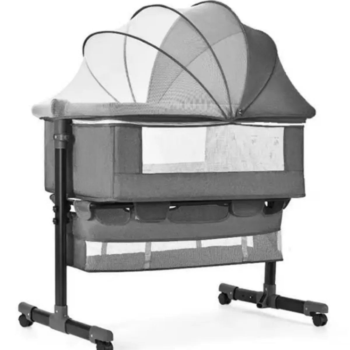 HOMER OUTDOOR - Cuna Colecho Con Mudador Y Accesorios Gris Homer Outdoor