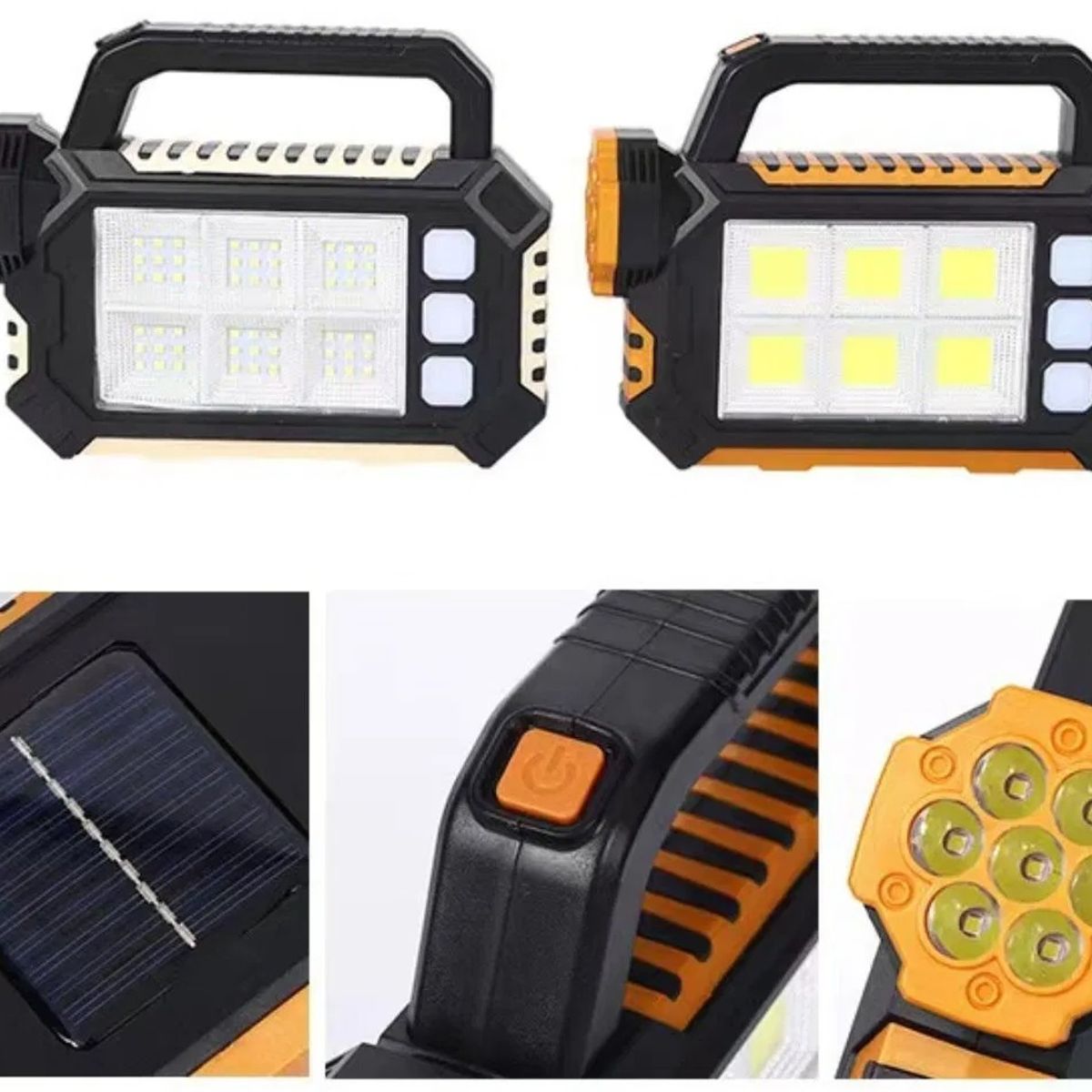 IRM - Linterna Led Solar Camping Portátil Power Bank Alta Potencia