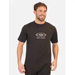 RIP CURL - Polera MC Lil Dval Rc Ss Negro Hombre