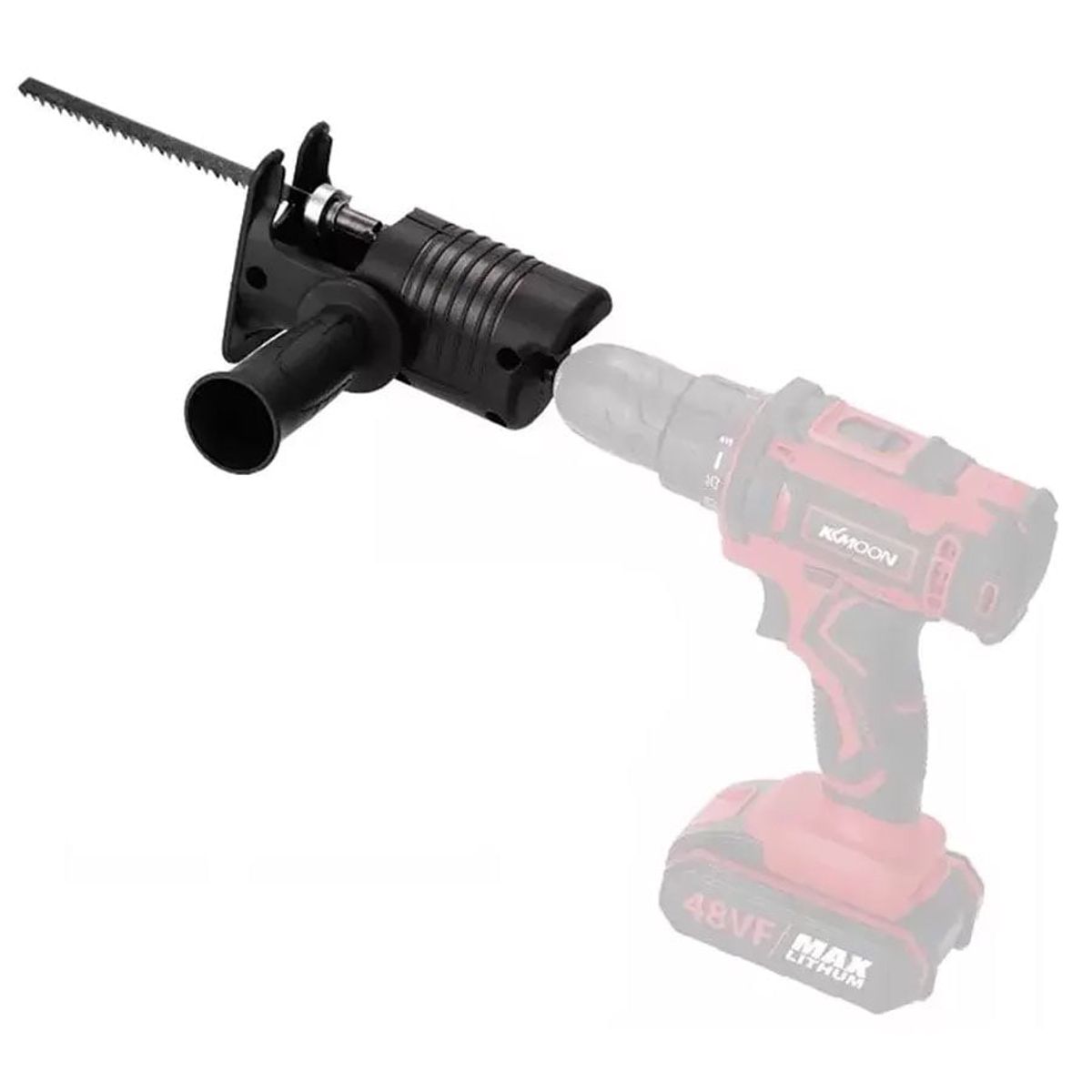 GENERICO - Adaptador Taladro Sierra Sable + Hojas de Sierra