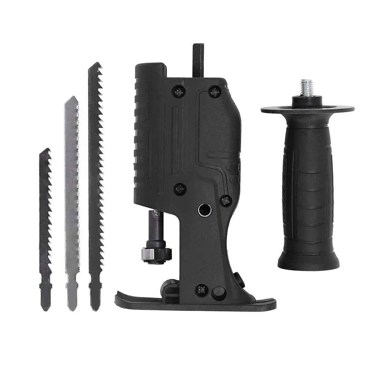 GENERICO - Adaptador Taladro Sierra Sable + Hojas de Sierra