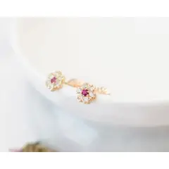 MODAS LILLO - Aro Abridor Rosita Rubí Oro 18k Joyas