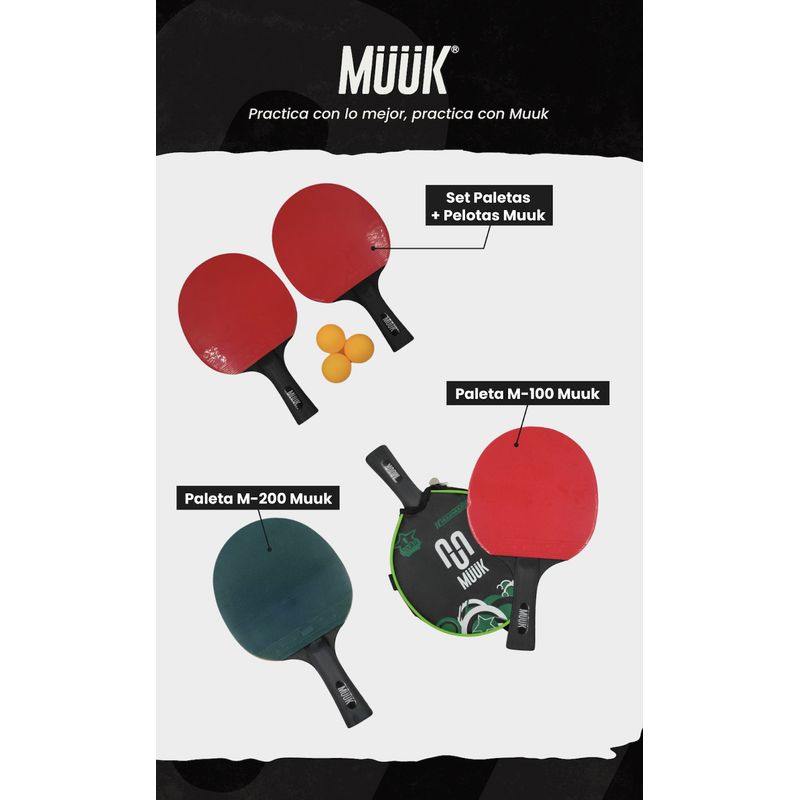 MUUK - Paleta De Ping Pong Muuk M200