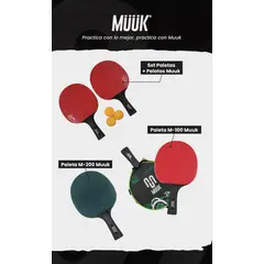 MUUK - Paleta De Ping Pong M200