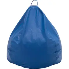 GENERICO - Pouf Pera Infantil Azul Eco Cuero 60x50x50 cm Máxima Design