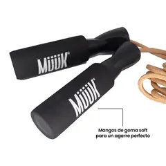 MUUK - Cuerda de Saltar Ajustable Cuero