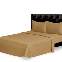 GENERICO - Set De Sabanas Termicas Polar Mas 1 Funda 1.5 Plaza Color Beige