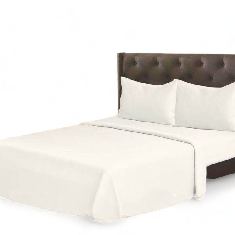 GENERICO - Set De Sabanas Termicas Polar Mas Funda 2 Plazas Blanco