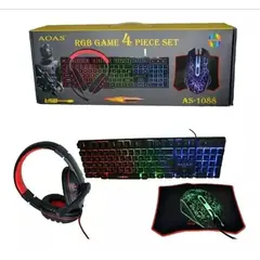 GENERICO - Kit Gamer Teclado Cool Game 4 Piece Set Aoas 1088