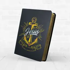 SOCIEDADES BIBLICAS UNIDAS - Biblia Reina Valera 1960 letra grande 12 puntos tapa semiflexible ancla jesús