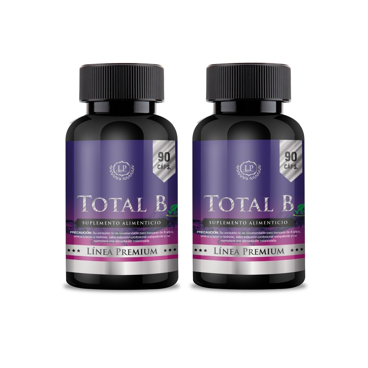 ZEO SPORT - Vitaminas Complejo B1 B2 B3 B5 B6 B7 Biotina B9 Ac Folico B12 Zeo 2x90 Caps
