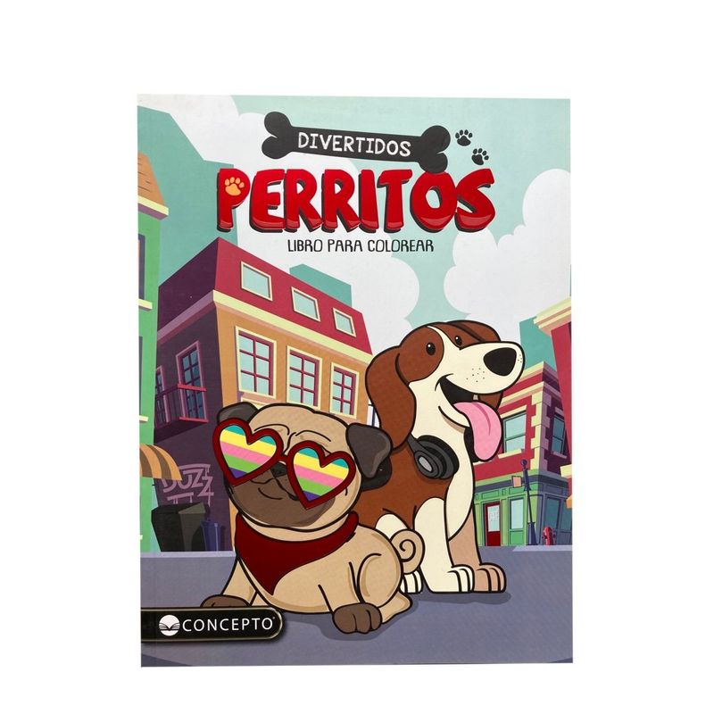 GENERICO - Libro para colorear - Divertidos perritos para colorear
