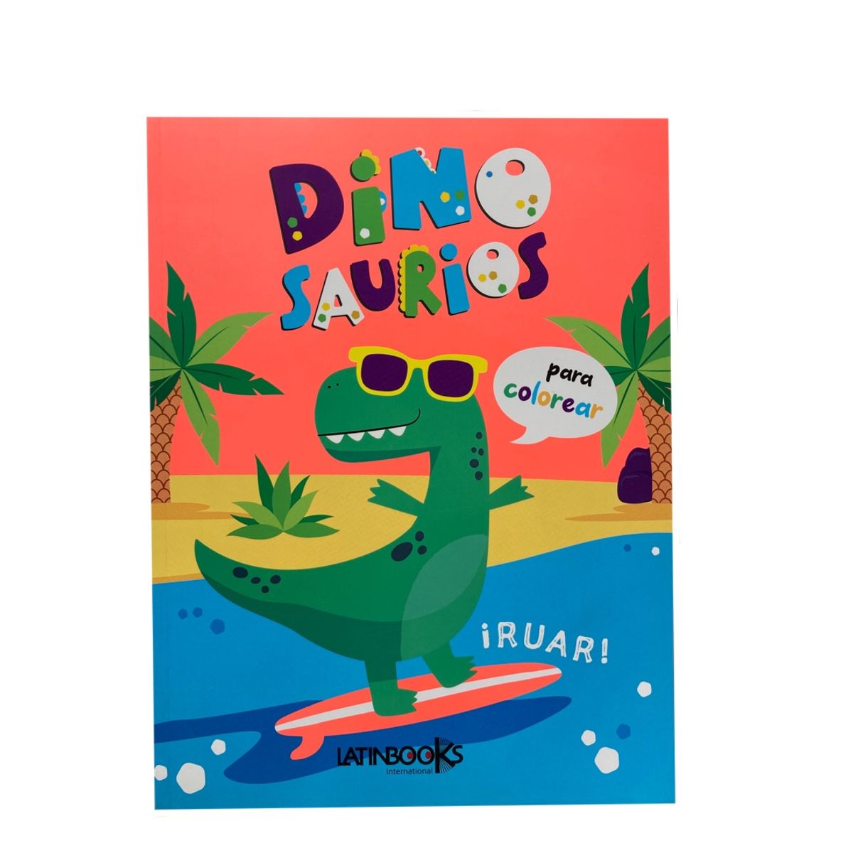 LATINBOOKS - Libro para colorear - Dinosaurios para colorear