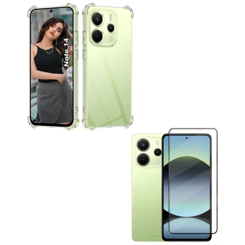 GENERICO - Carcasa Transparente Ref Para Redmi Note 14 5g + Lamina V