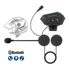 GENERICO - Audífono Casco Moto Auriculares Bluetooth Llamada Mp3