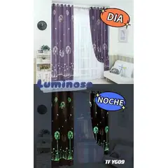 ANGELES DEL HOGAR - CORTINA LUMINOSA 2 PAÑOS 140 CM X 230 CM