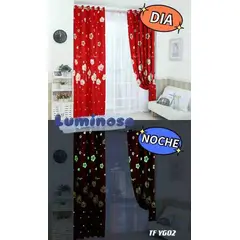 ANGELES DEL HOGAR - CORTINA LUMINOSA 2 PAÑOS 140 CM X 230 CM