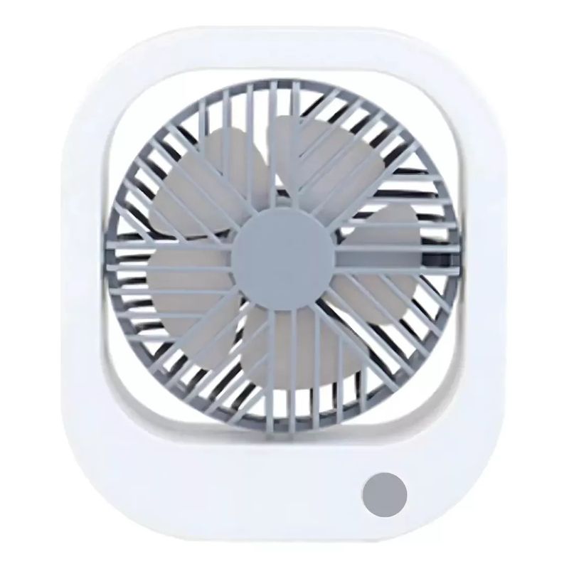 GENERICO - Mini Ventilador Recargable Usb Portatil Angulo Ajustable 90 Blanco
