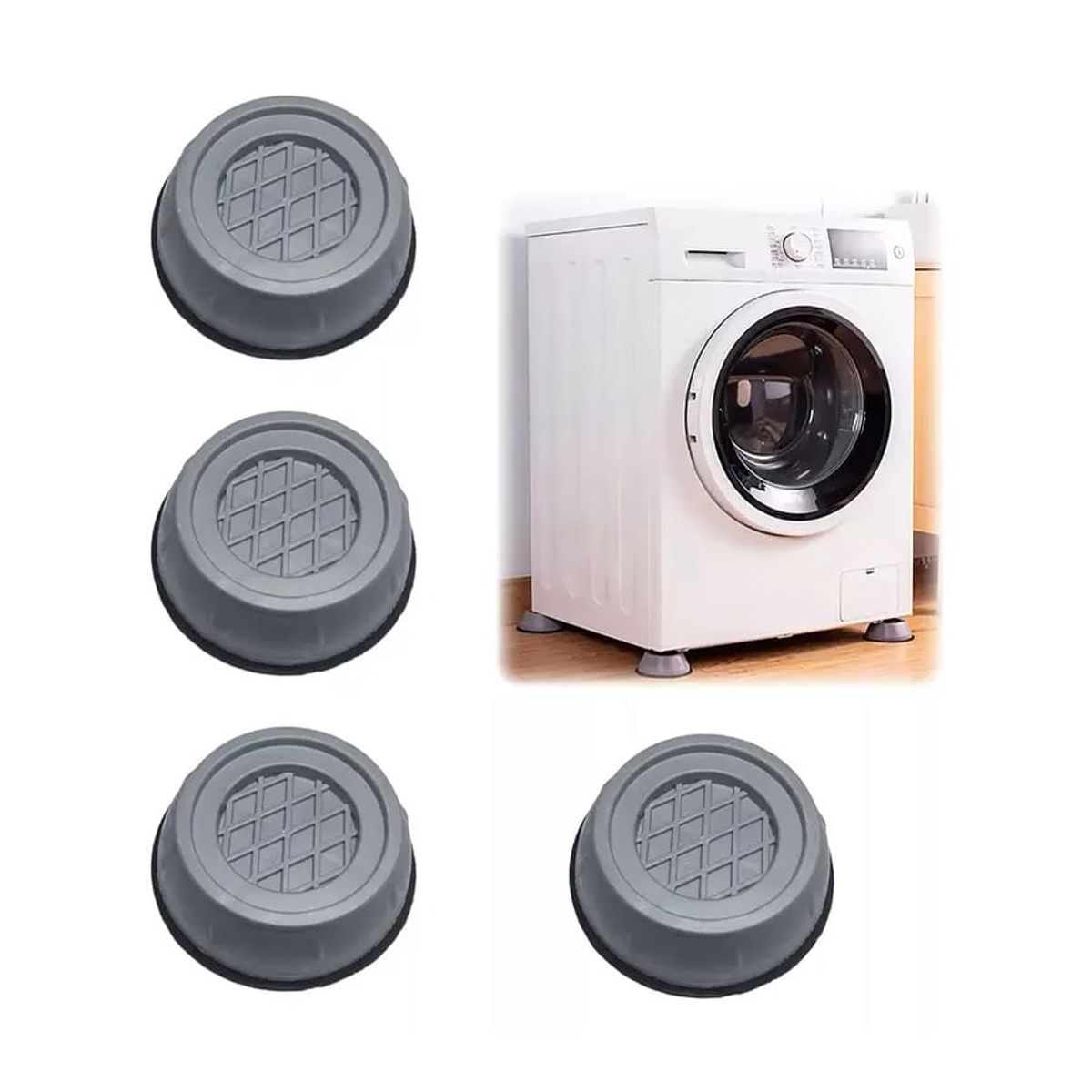 GENERICO - Pack de 4 Almohadillas Antideslizantes Lavadora