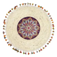 GENERICO - Alfombra Yute Redonda 60x60cm